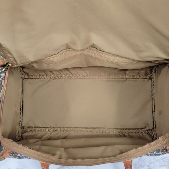 Hartman Vintage Tapestry and Leather Travel Bag Set Train Case and Duffle Bag - Picture 6 of 16